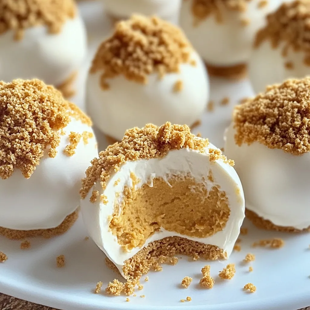 boules de cheesecake au potiron sans cuisson
