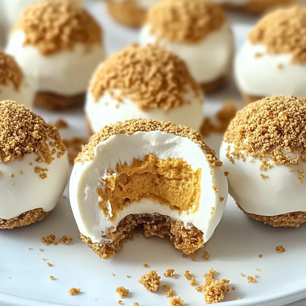 boules de cheesecake au potiron sans cuisson