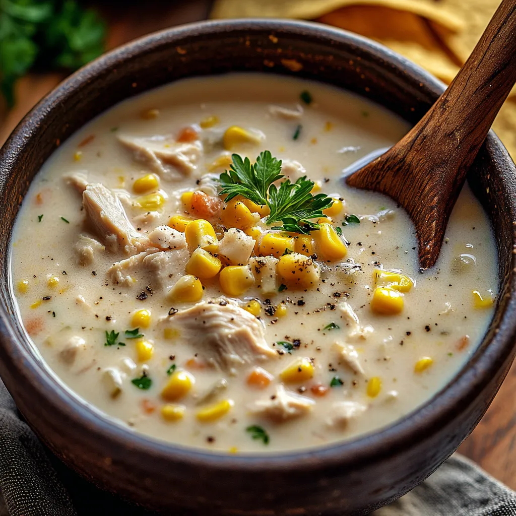 Soupe Poulet Mais Crémeuse