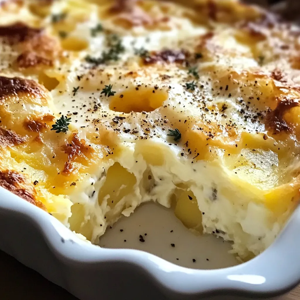 Gratin d'œufs au fromage cottage