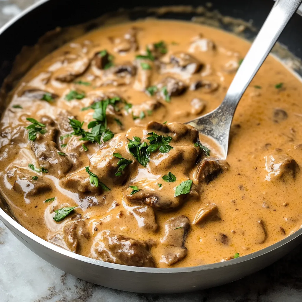 Recette facile de Bœuf Strogonoff façon Gordon Ramsay