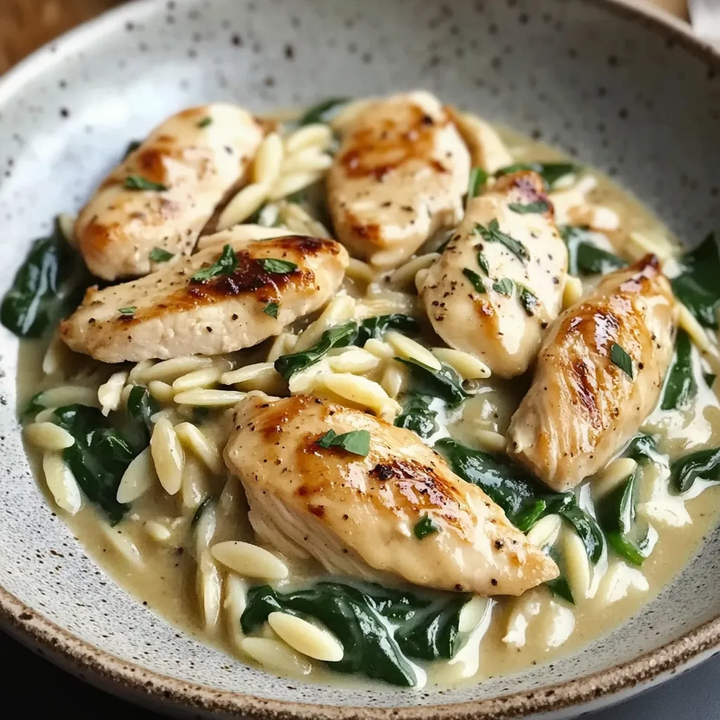Recette d'Orzo au Boursin avec Poulet
