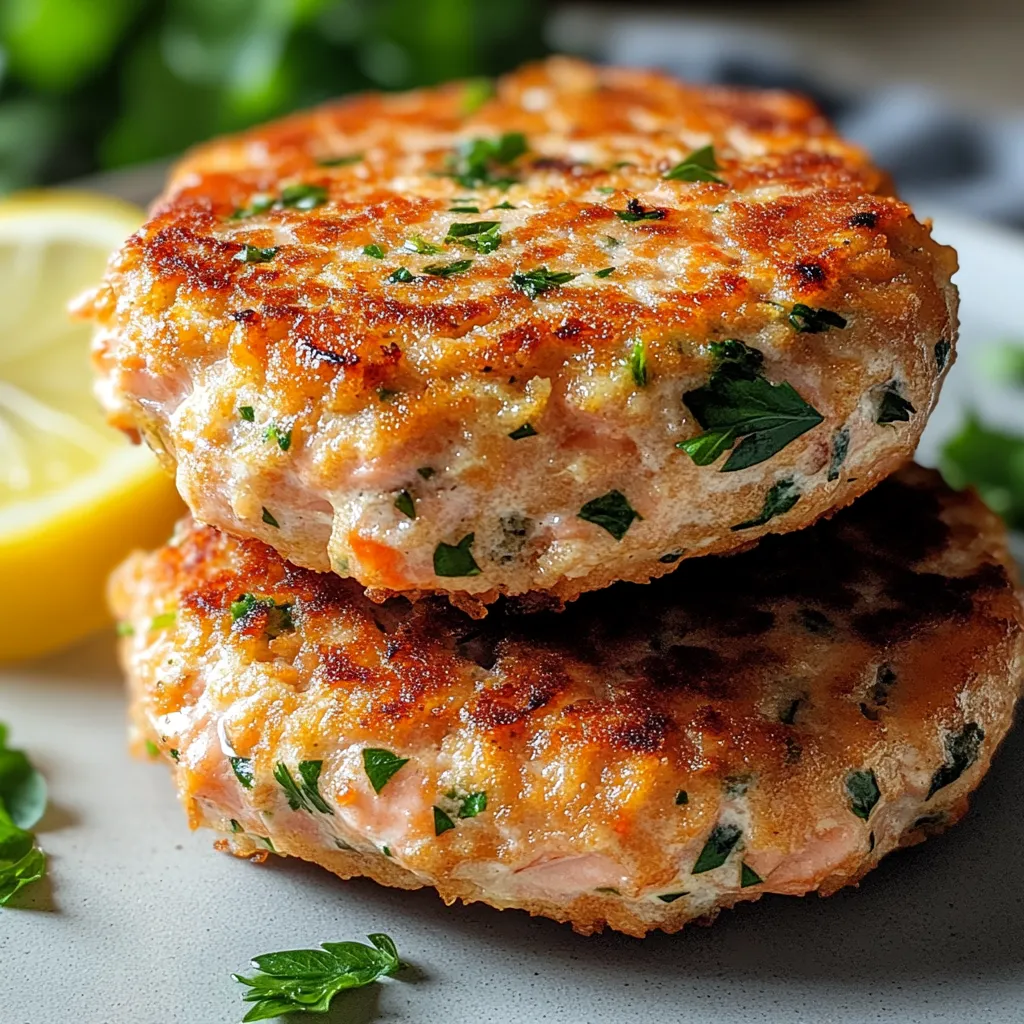 Galettes de Saumon à l'Ancienne
