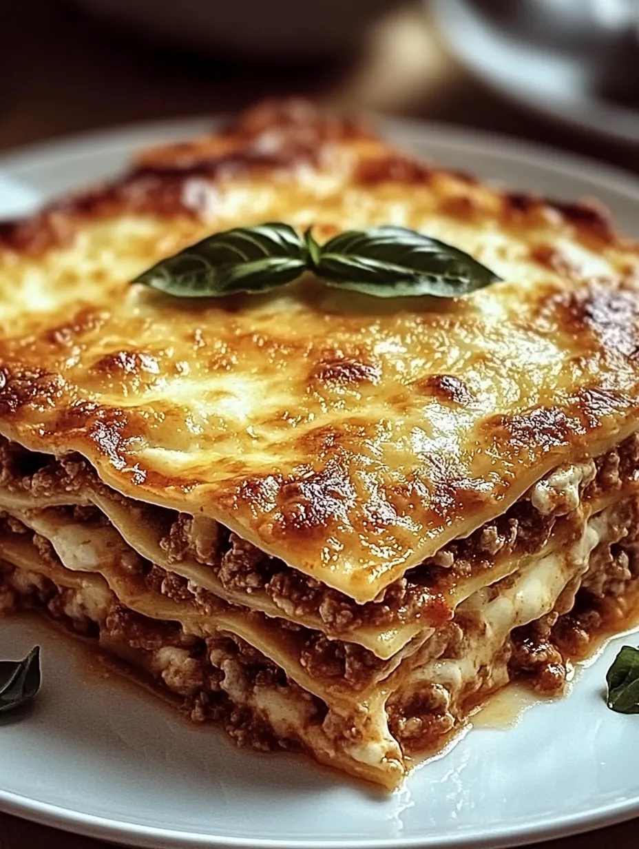 Lasagnes bolognaises à la mozzarella
