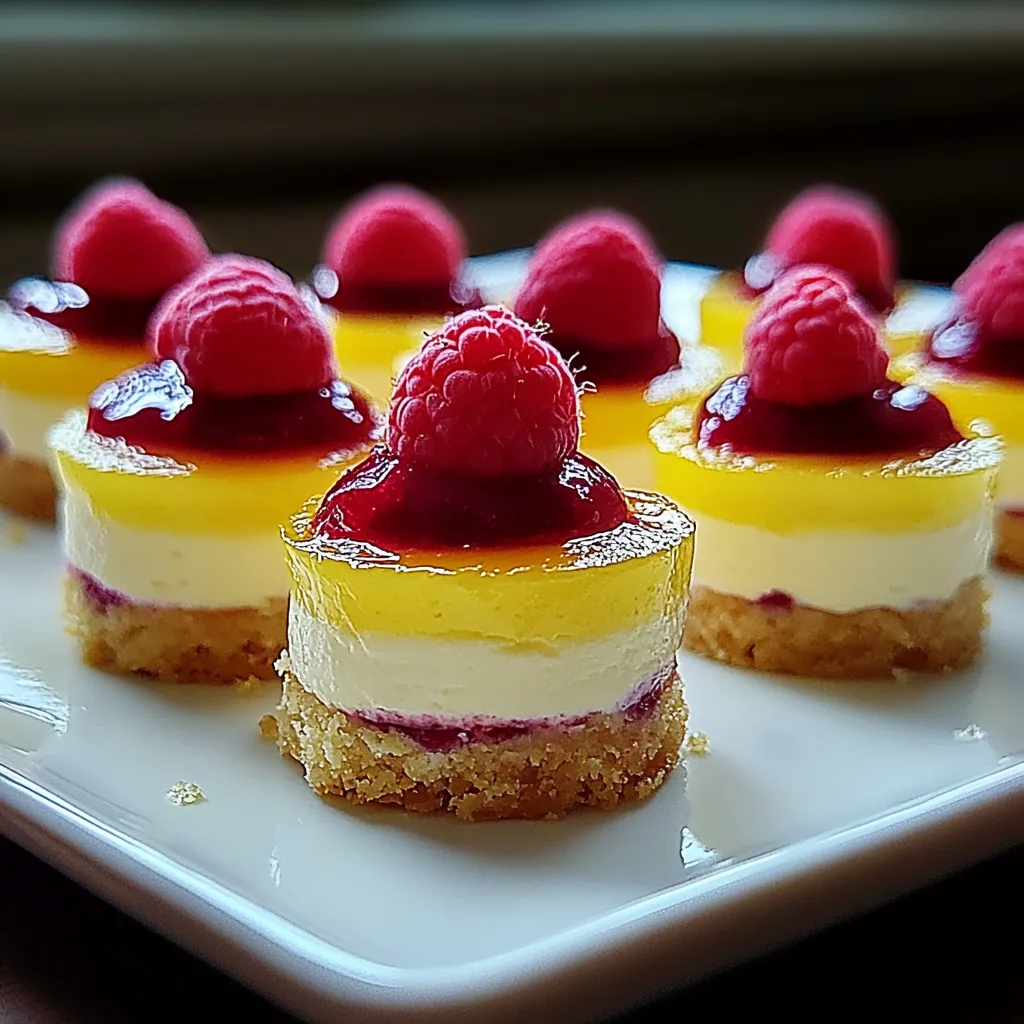 Mini cheesecakes au citron