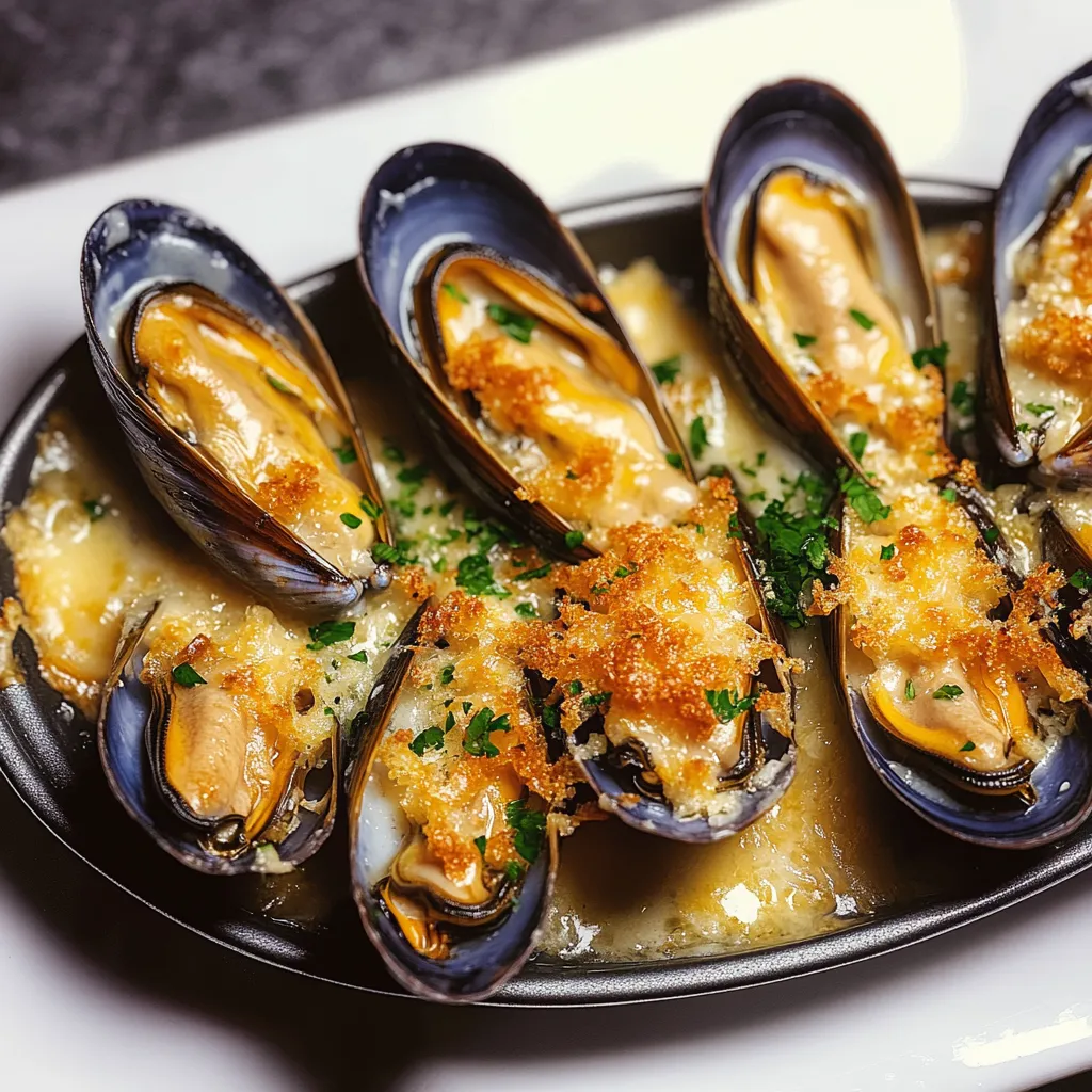 Moules Gratinées