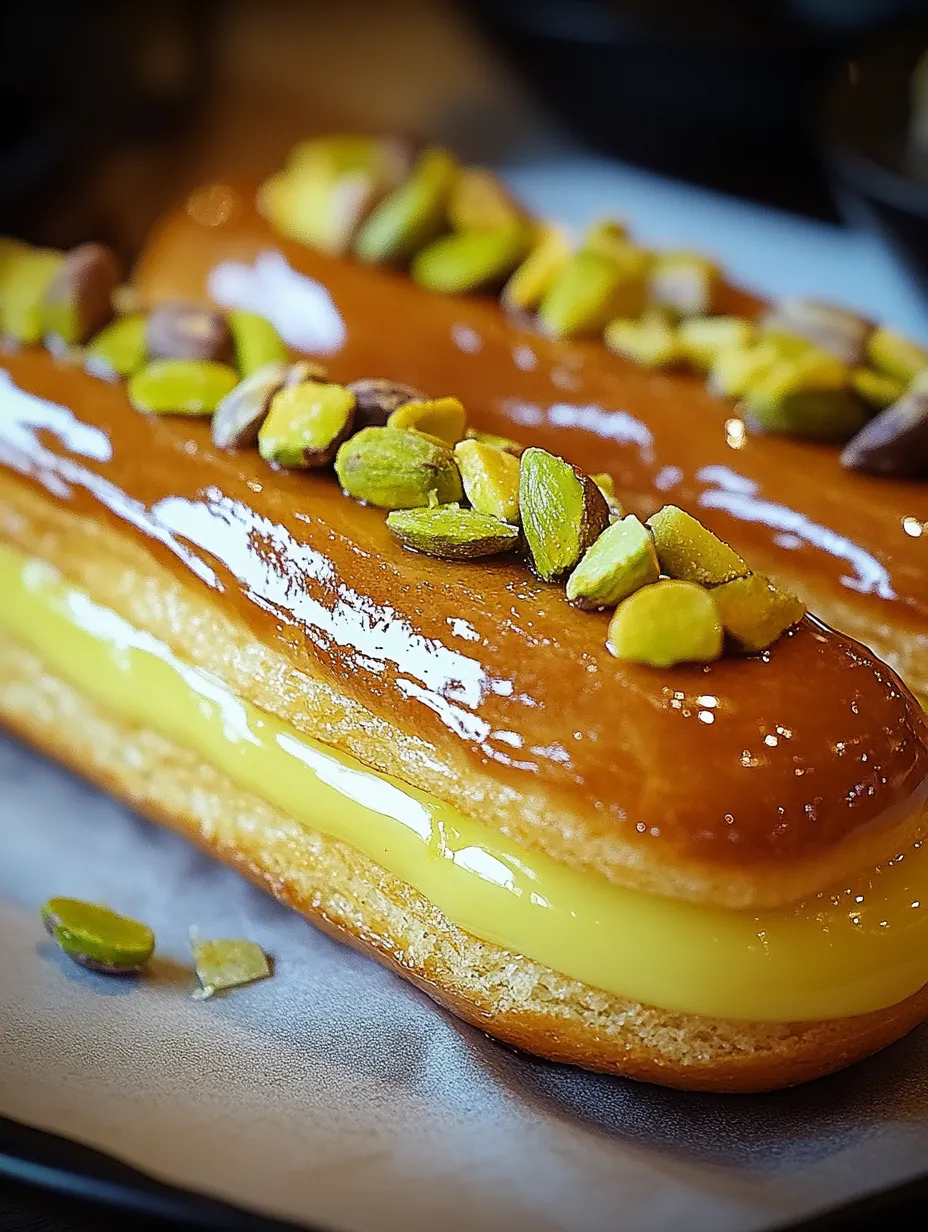 Éclairs Orange Et Pistache