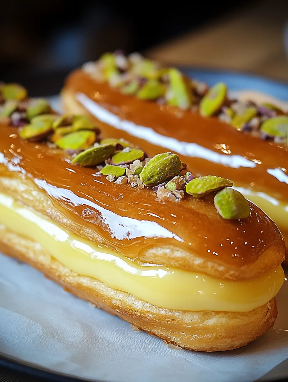 Recette Des Éclairs Orange Et Pistache