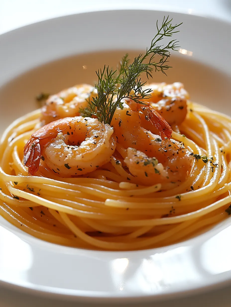 Spaghetti Crevettes Fenouil