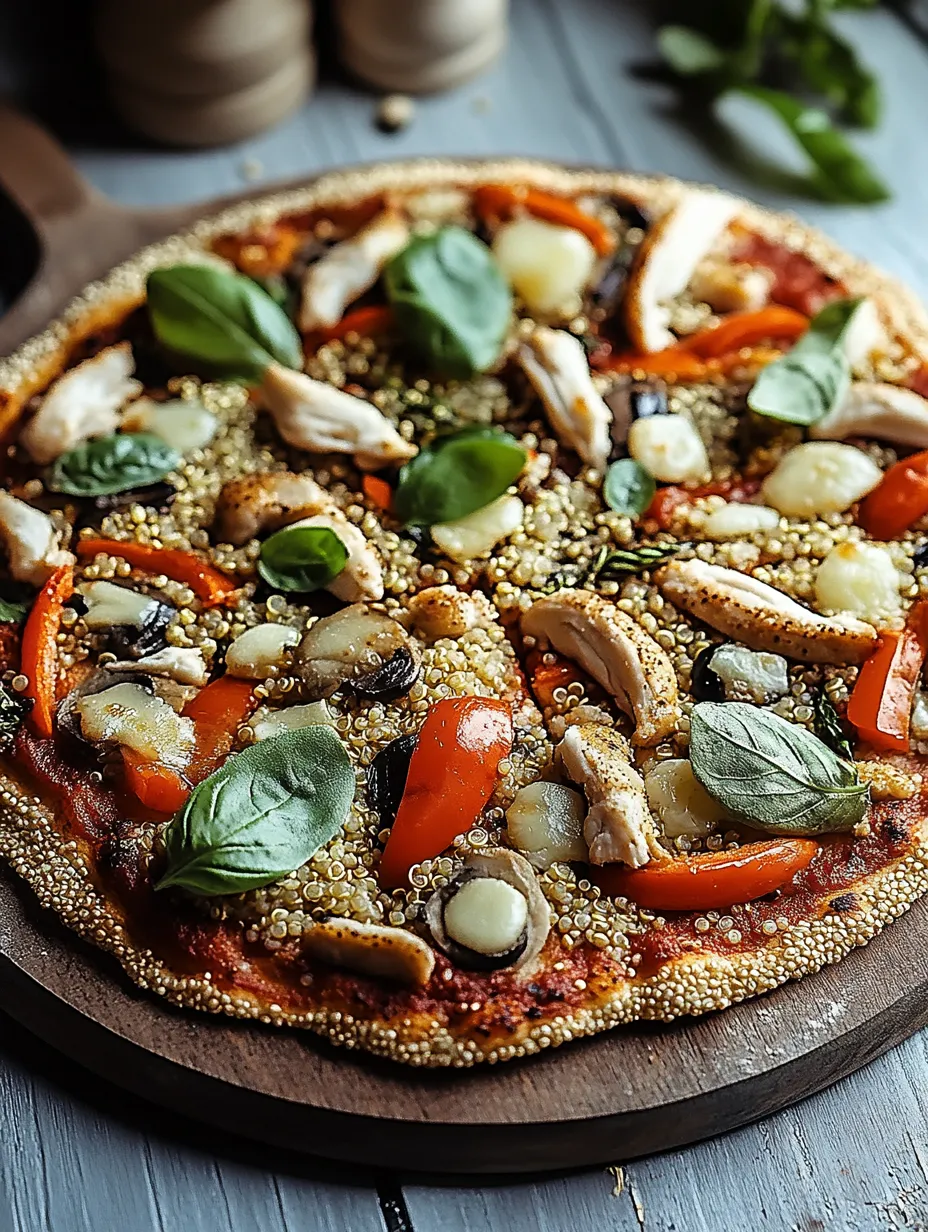 Recette pizza quinoa aux légumes