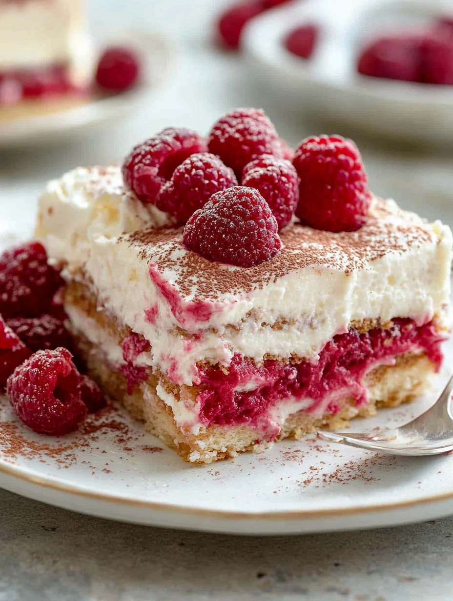 Tiramisu framboises tout en douceur