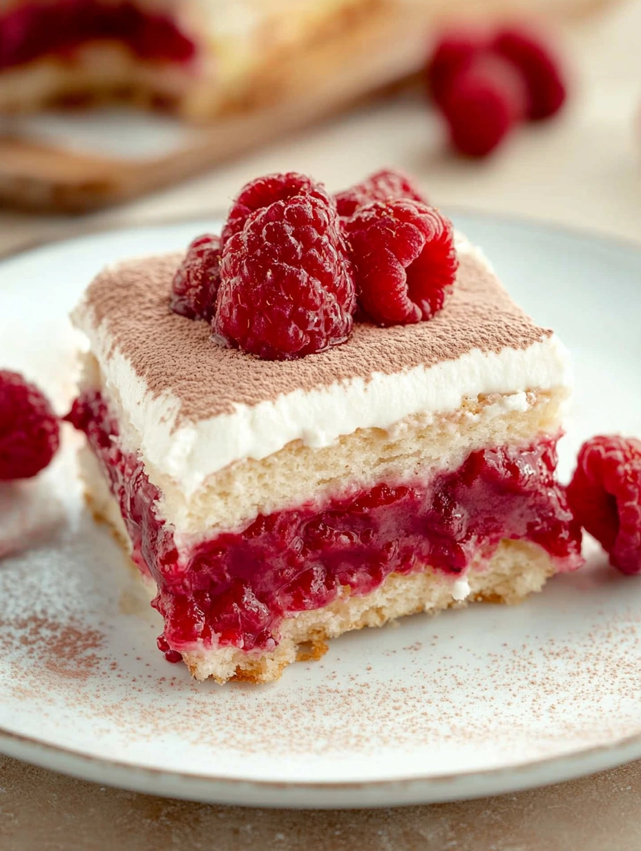 Tiramisu framboises léger comme tout