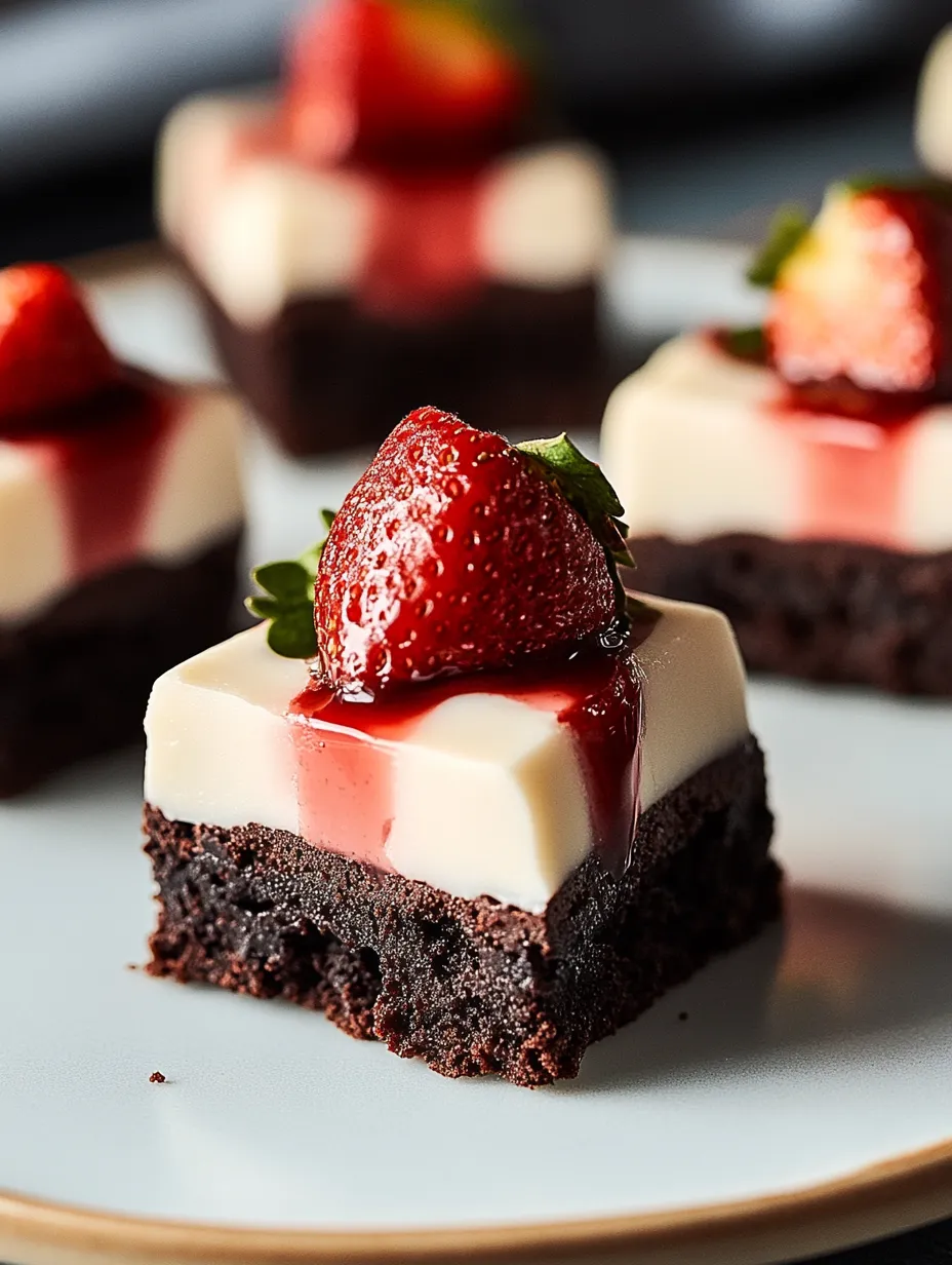 Des Petits Fours Chocolat Fraises