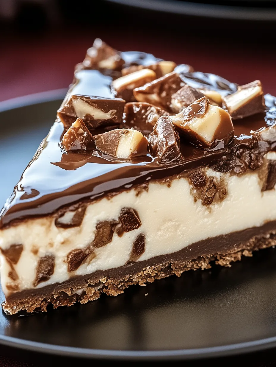 Un très bon Gâteau au fromage Snickers