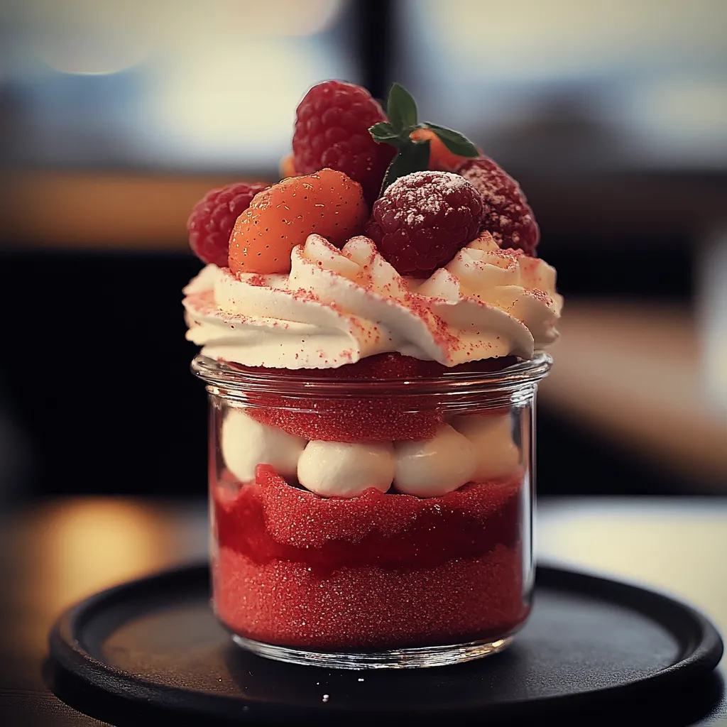 Gâteau à la Fraises en Bocal