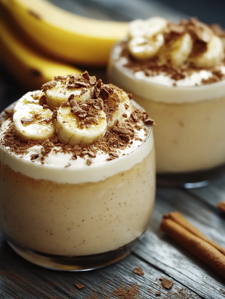 Mousse pommes, banane et cannelle