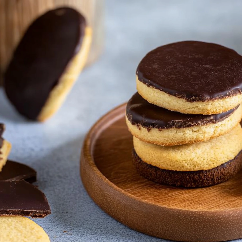 Biscuits viennois nappés chocolat