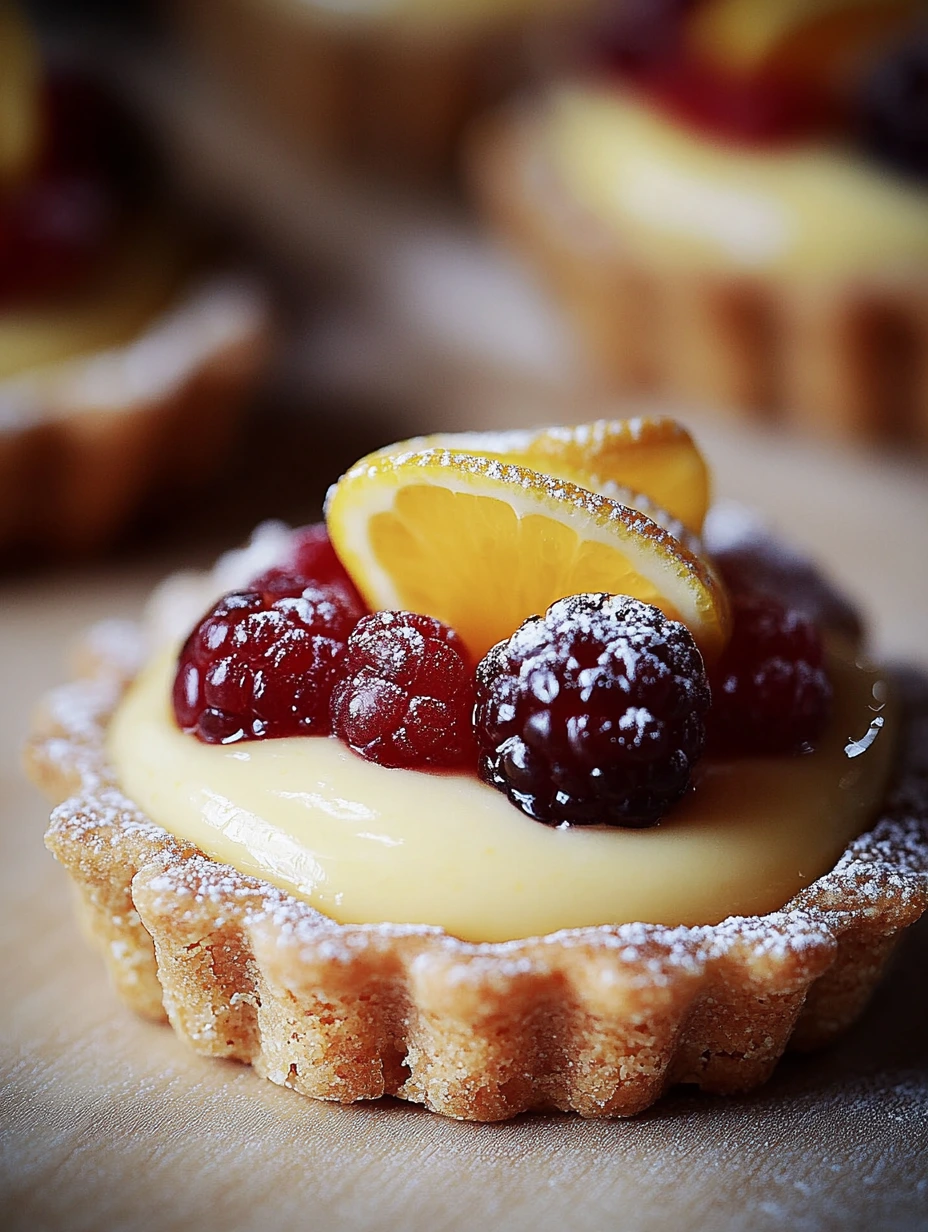 Tartelettes colorées aux fruits rouges