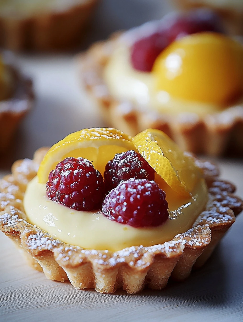 Mignardises fruits rouges et crème citron vanille