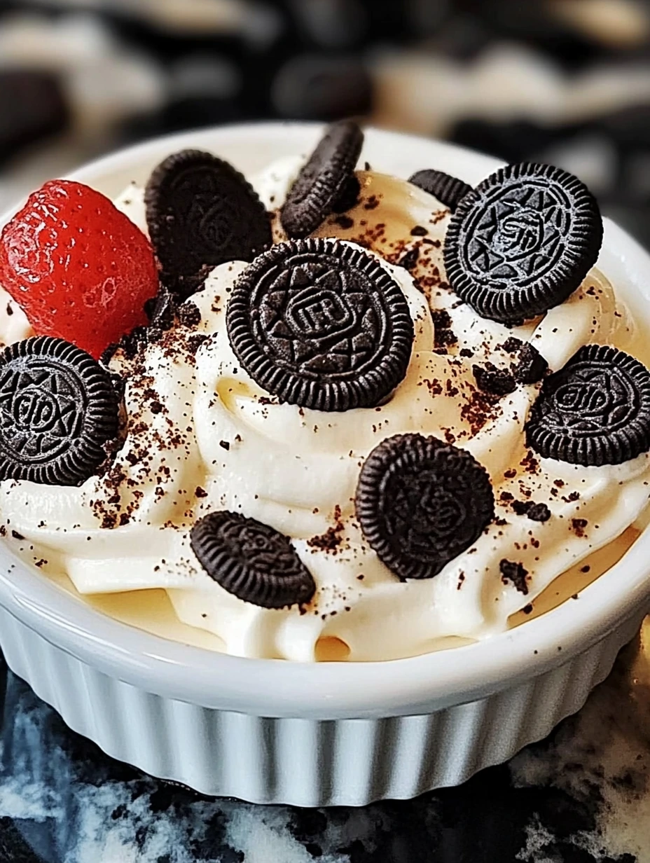 Trempette Cheesecake Oreo et fraise