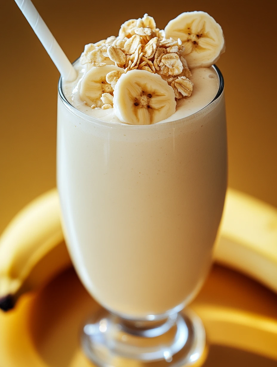 Milkshake banane parfait pour le petit-déj