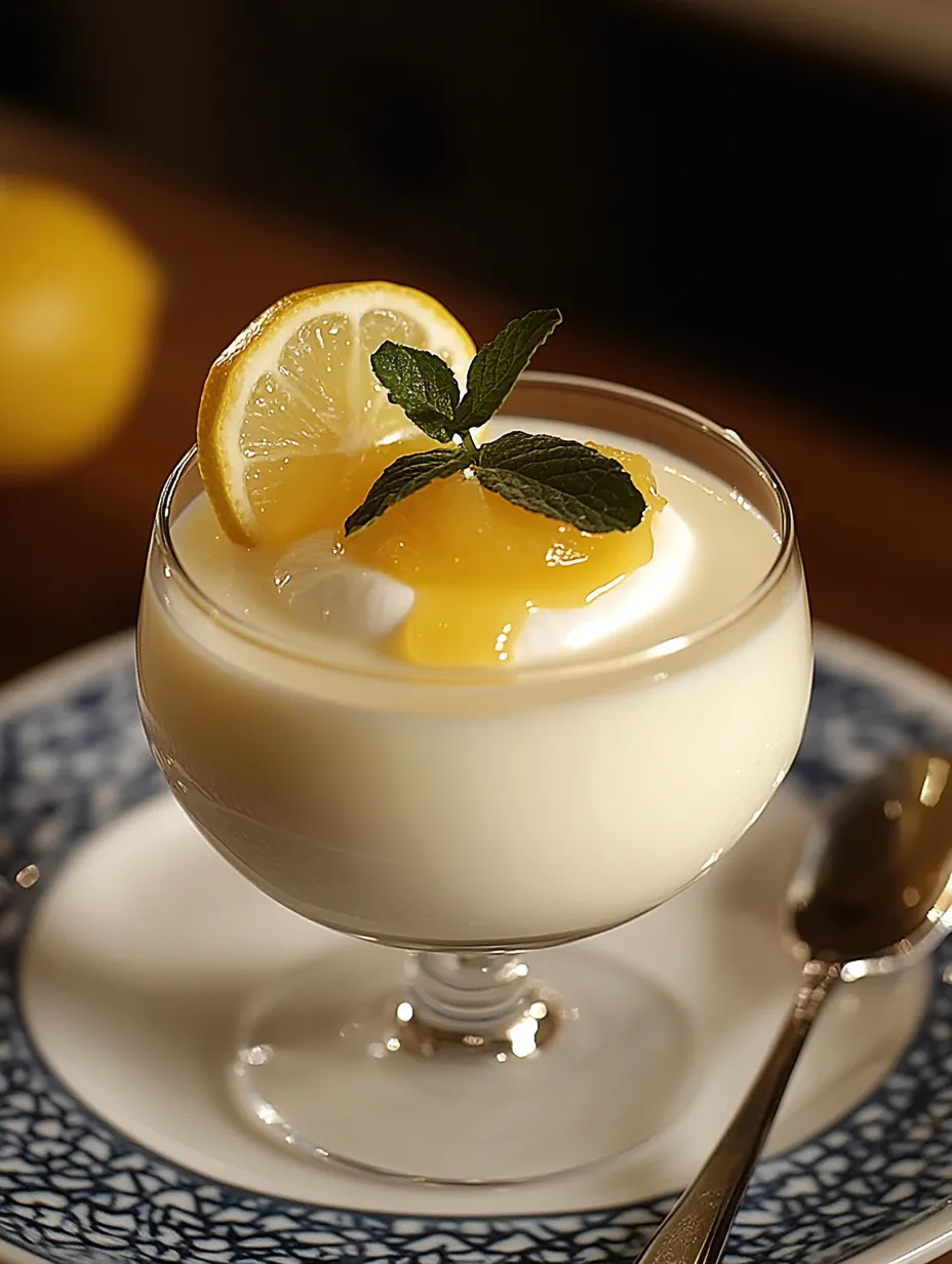 La Panna Cotta citron mascarpone