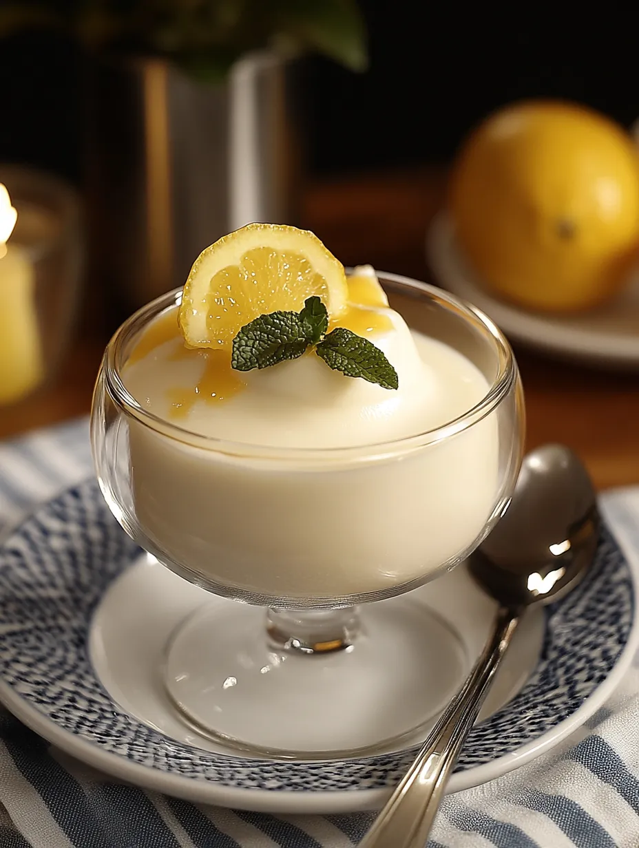 Recette Panna Cotta citron