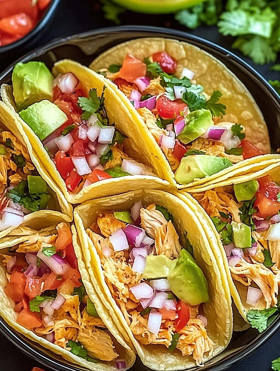 Tacos au poulet variés