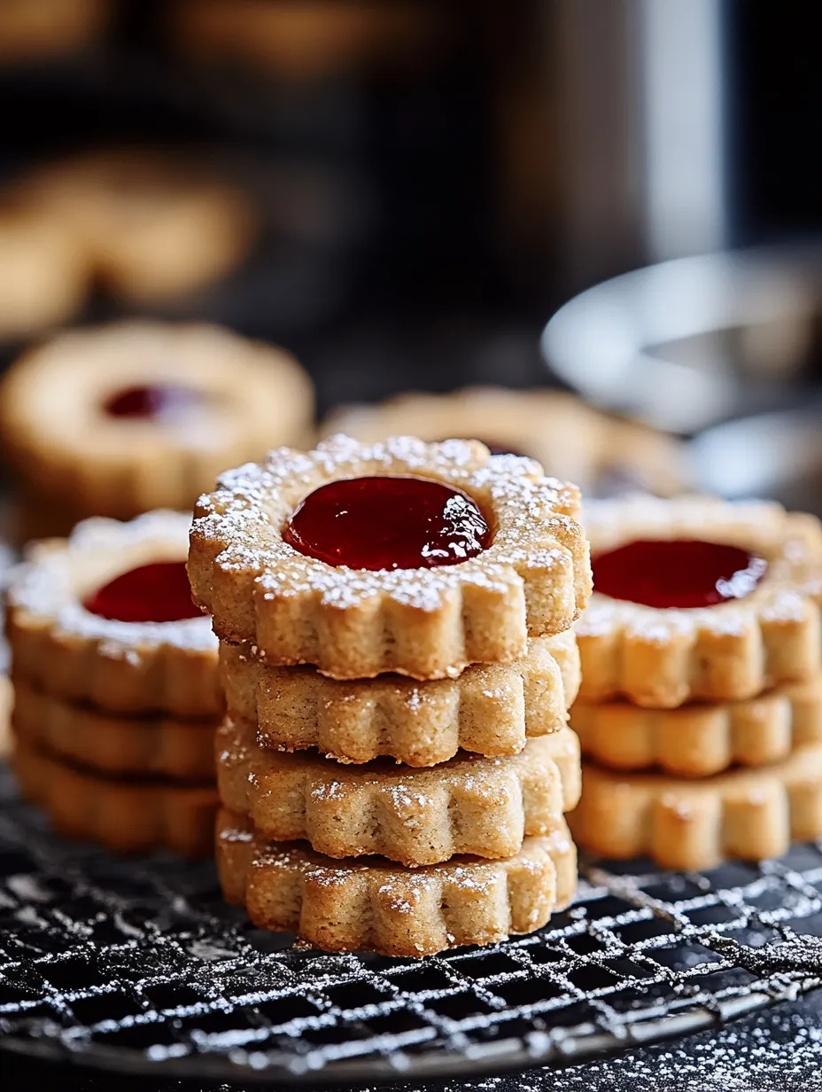 Des Biscuits Linzer aux Amandes