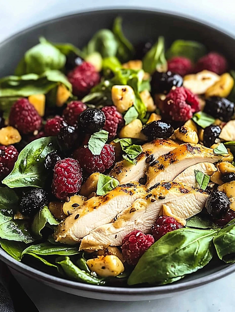 Poulet Mûres sauce crémeuse