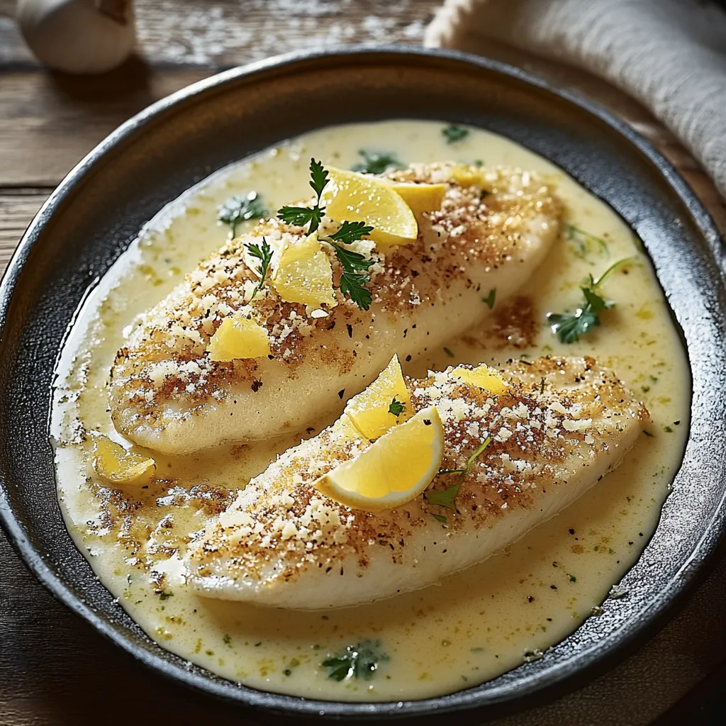 Dos de Cabillaud Fondant au Parmesan et Zeste de Citron