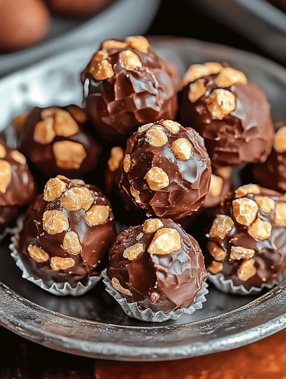 Boules façon Ferrero Rocher