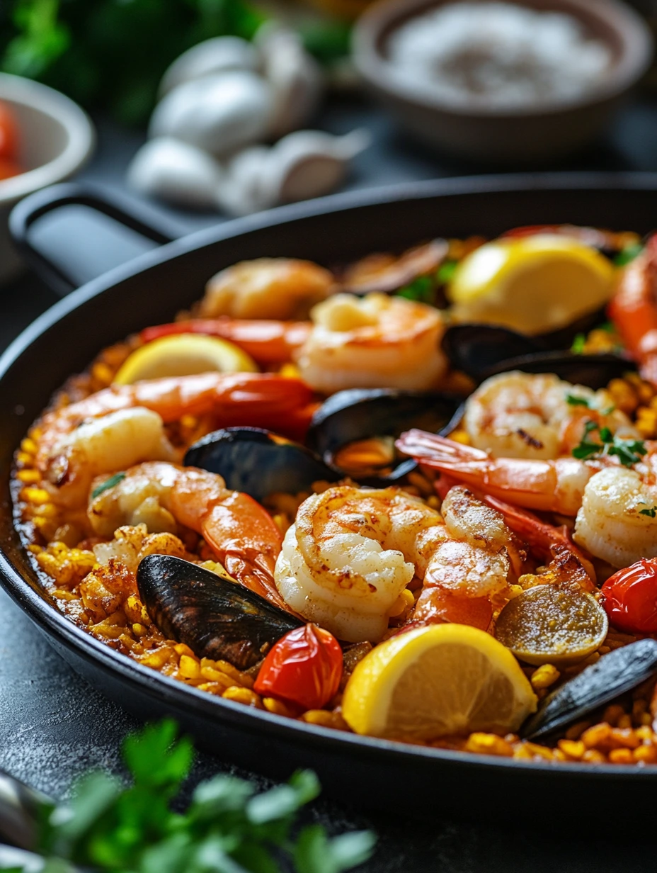Paella Fruits de Mer qui régale