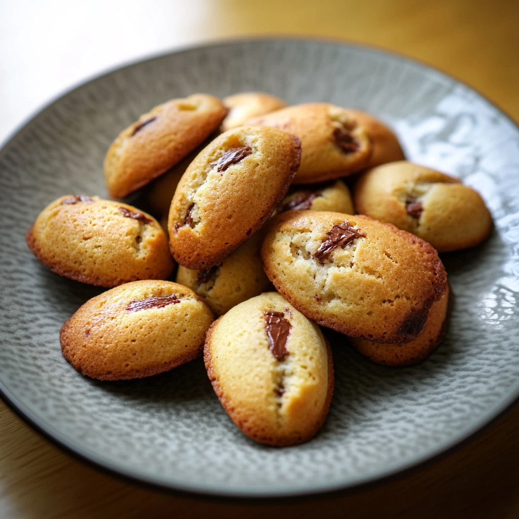 Madeleines chocolat moelleuses