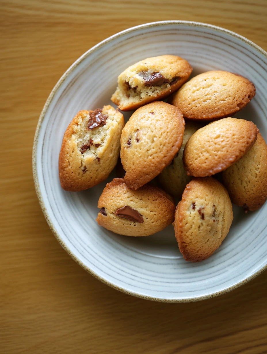 Madeleines avec chocolat