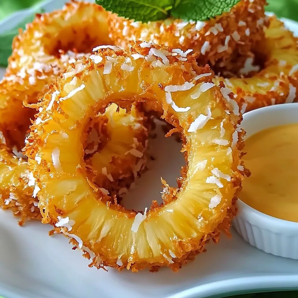Ananas frits tropicaux croustillants