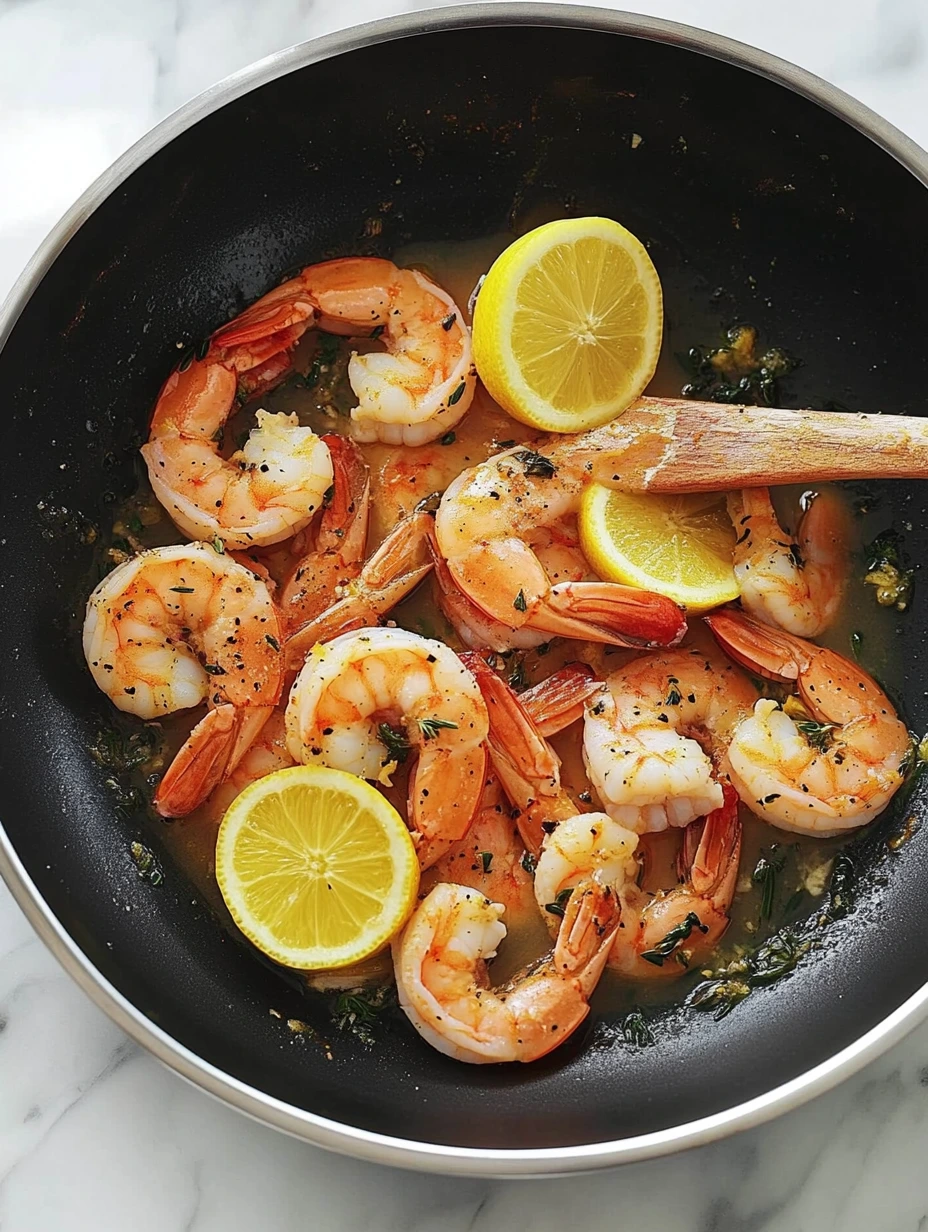 Crevettes ail citron