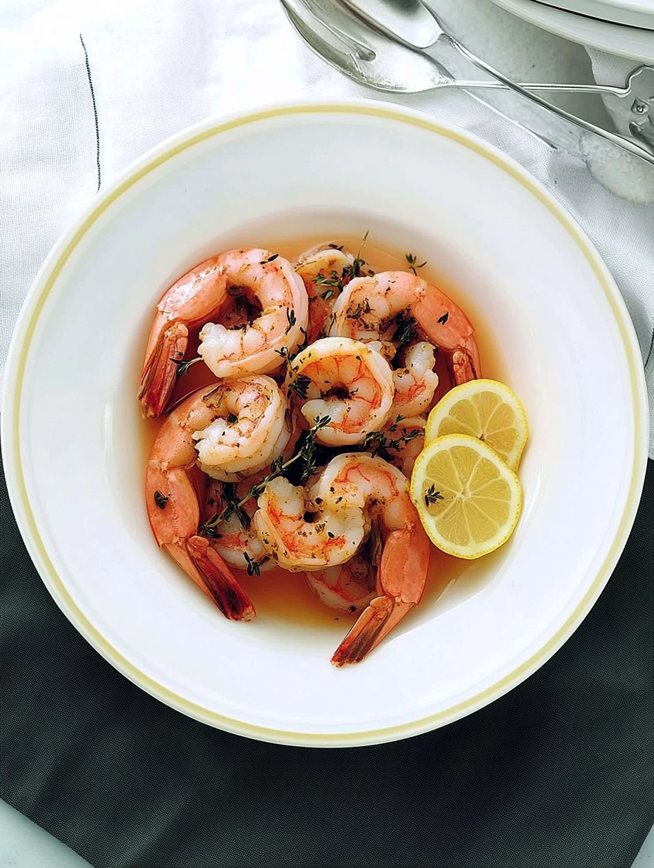Crevettes ail citron facile
