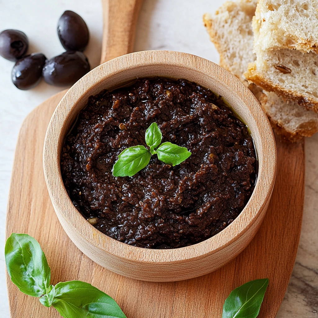 Tapenade d’olives noires pour l’apéro