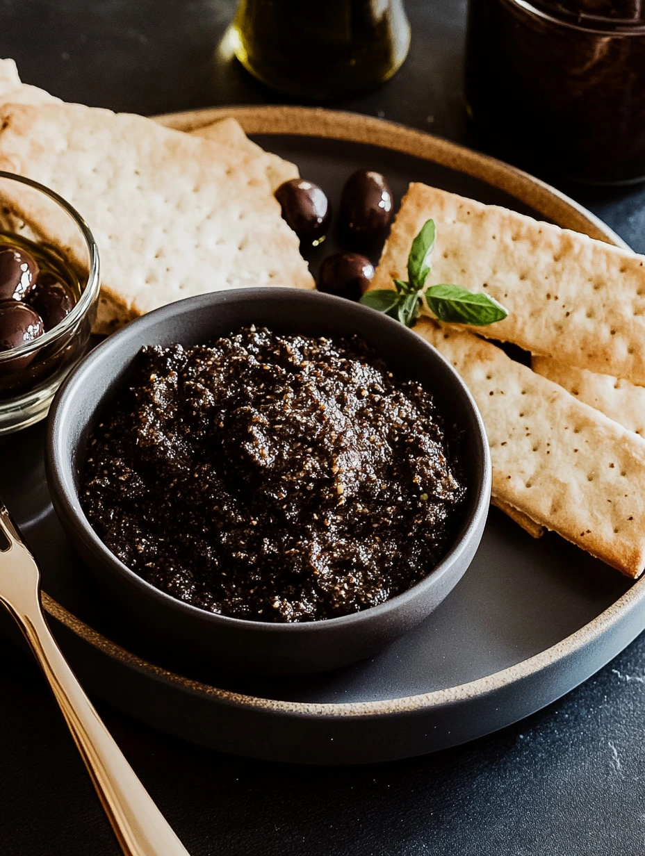 Mousse d'olives noires facile