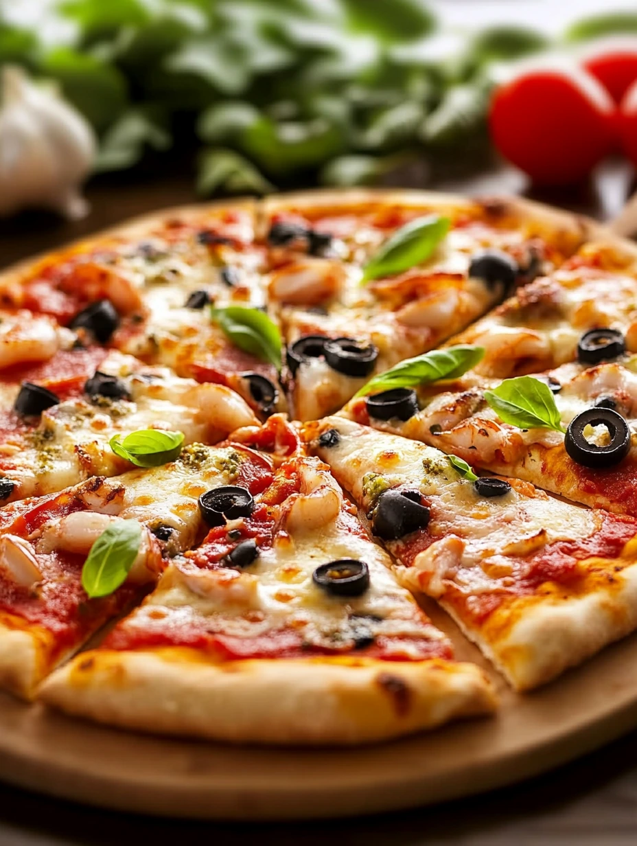 Pizza moelleuse thon poivrons colorés
