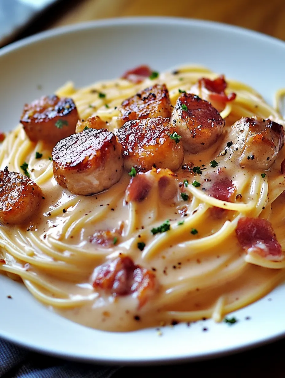 Recette De Spaghetti Pétoncles Bacon Bœuf