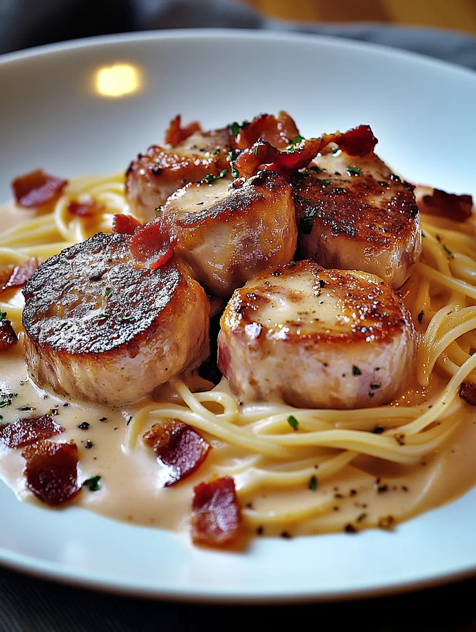 Recette Spaghetti Pétoncles Bacon Bœuf