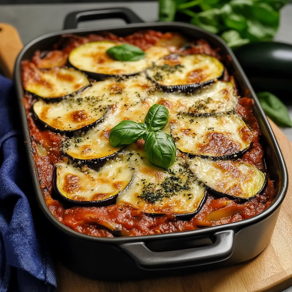 Lasagne aubergines courgettes