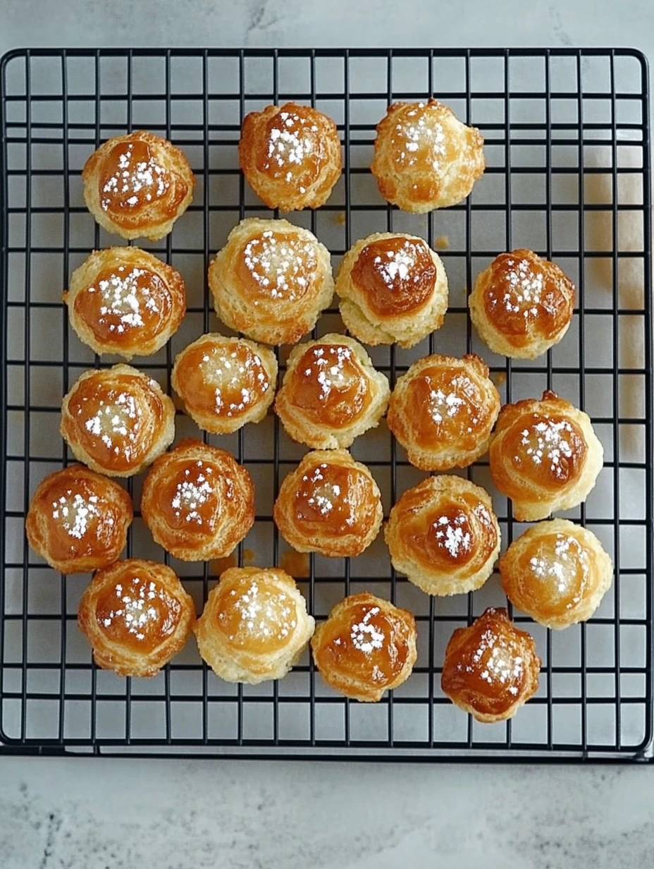 Chouquettes à la sortie du four