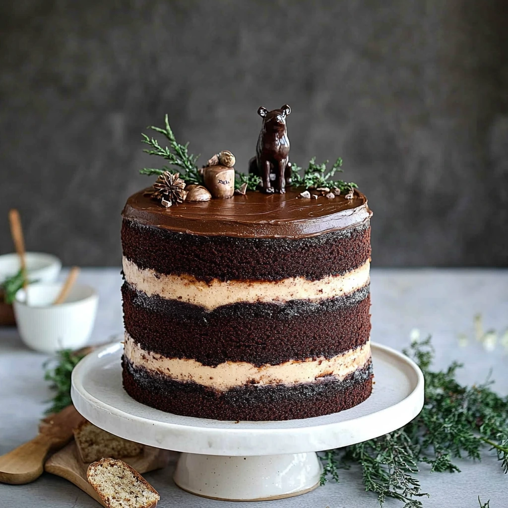 Gâteau chocolat à étages naturel pour anniversaire