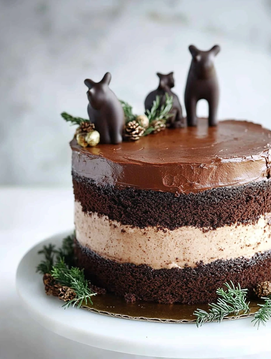 Gâteau à étages chocolaté sain