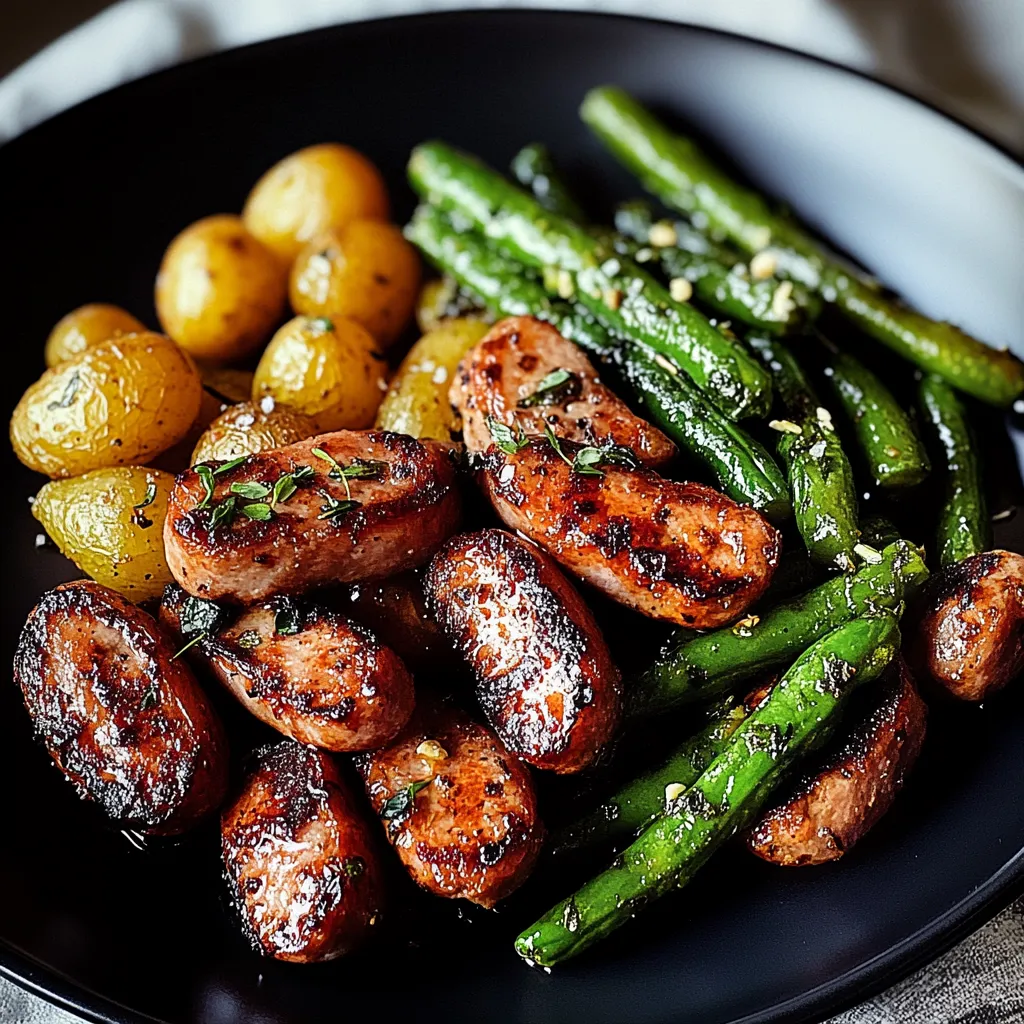 Saucisse Pommes Haricots Verts