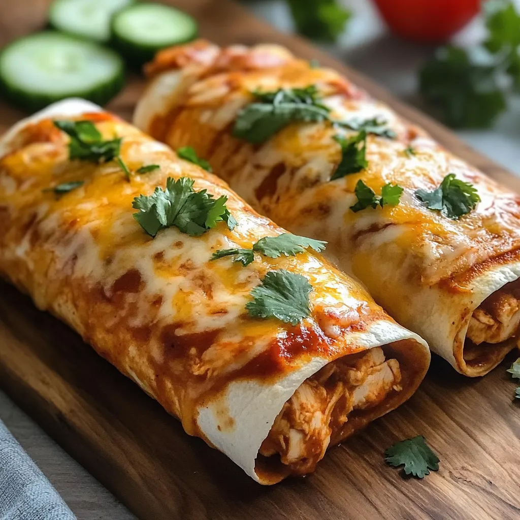 Chimichangas de Poulet Faciles au Four