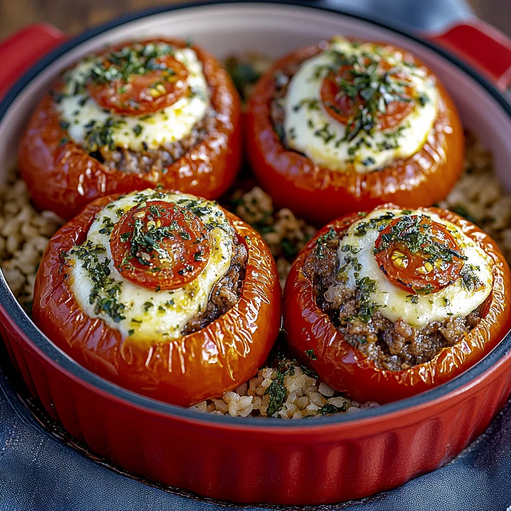 Tomates farcies à l'ancienne